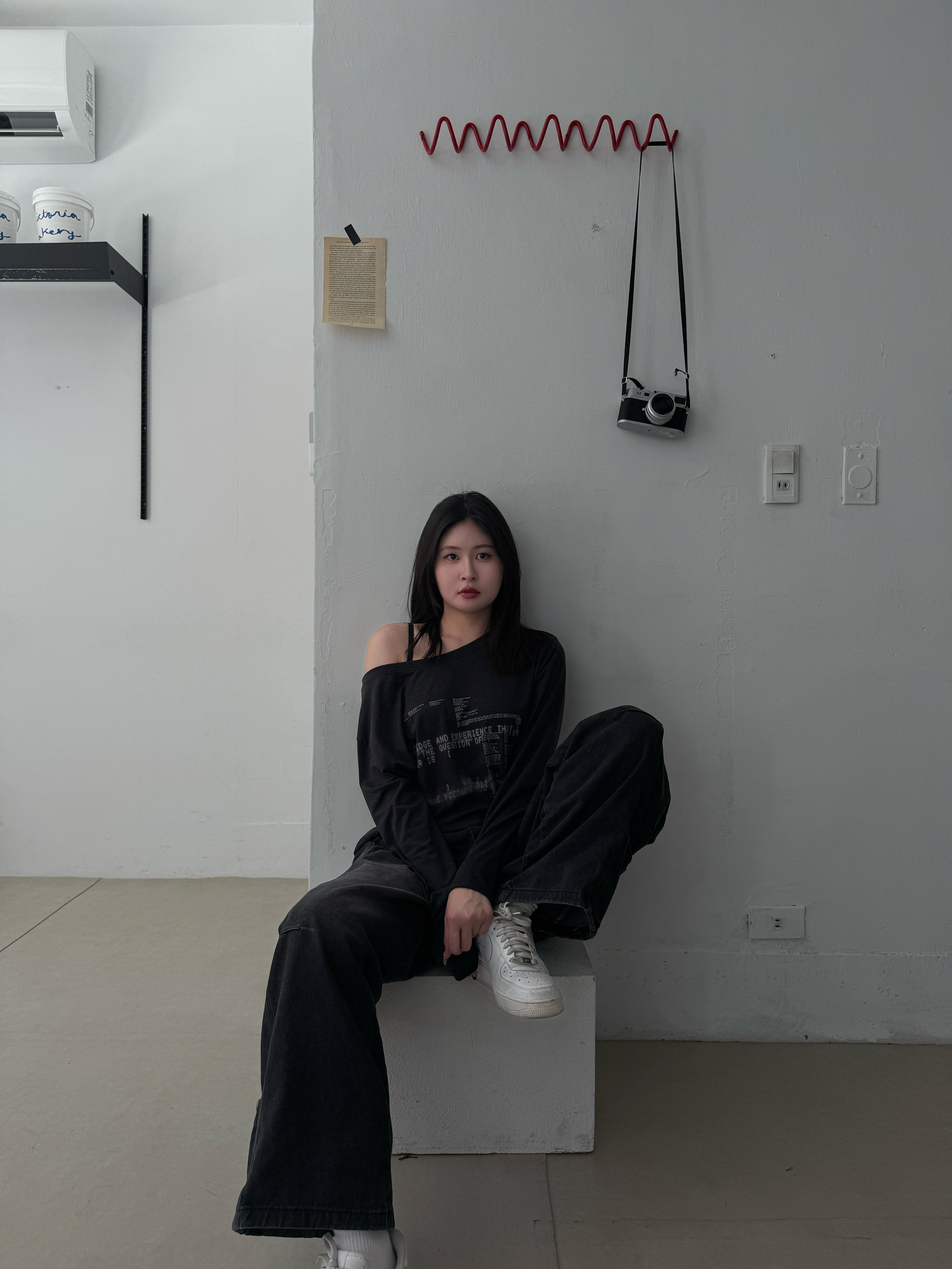 Sunday Ease 慵懶斜肩薄長袖|入秋單品