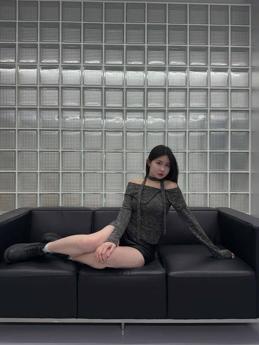 倫敦之夜 繞脖平口上衣