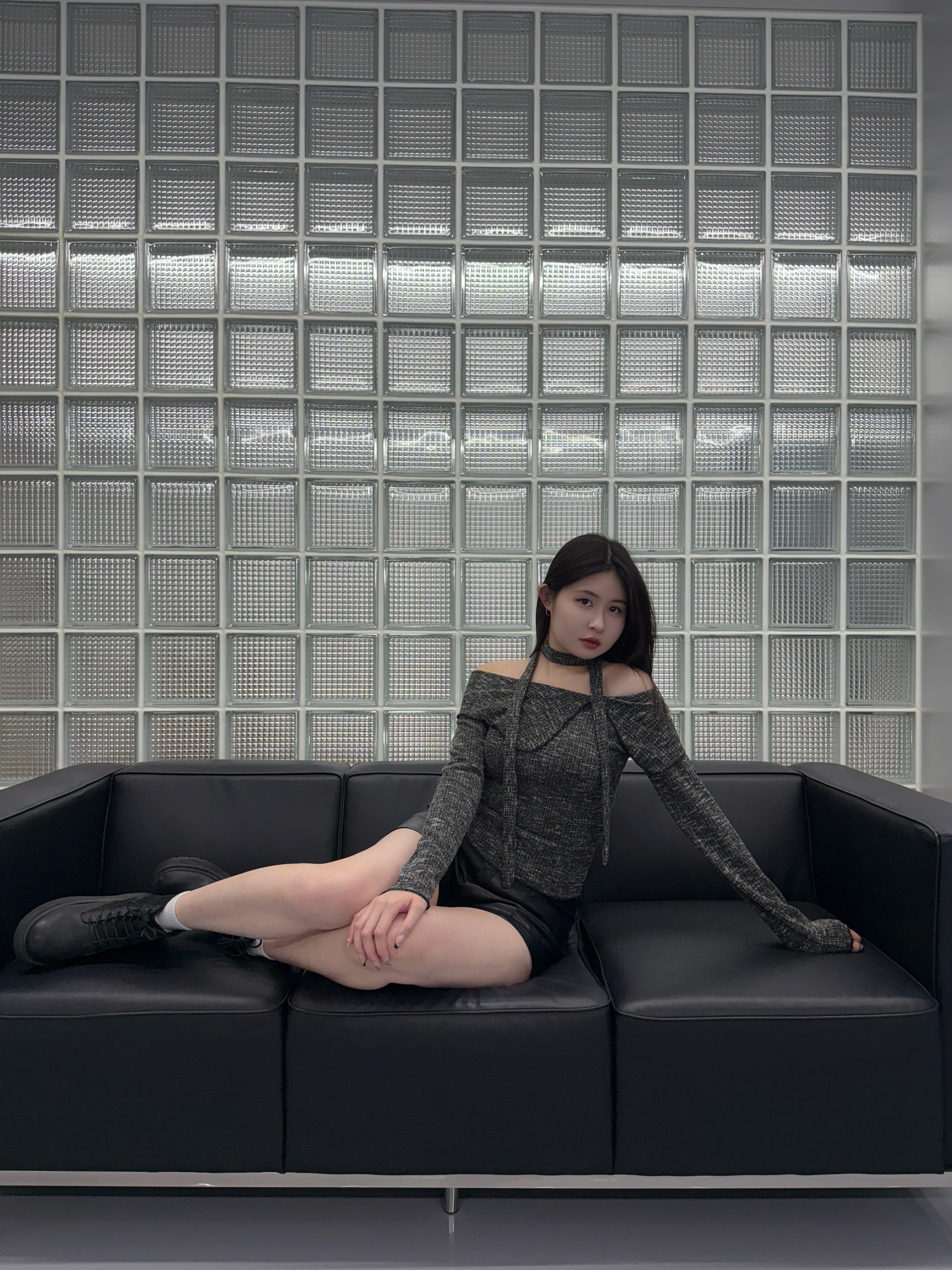 倫敦之夜 繞脖平口上衣